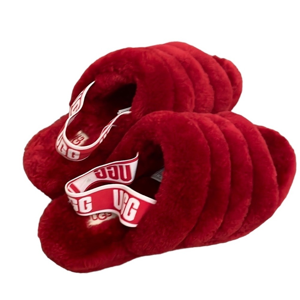 Ugg Fluff Yea Slides Ribbon Red​​